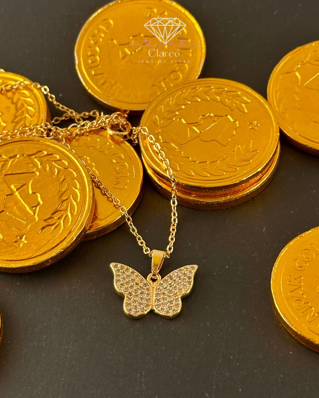 Golden Flutter Butterfly