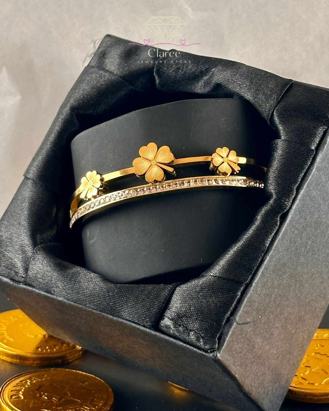 Golden Bloom Bangle